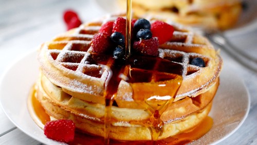 Belgian Waffle Breakfast